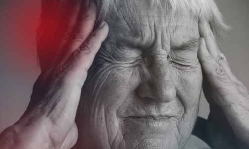 Elderly woman worried about coronavirus outbreak